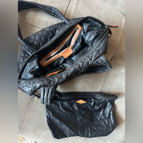 MZ Wallace Black Oxford Quilted Medium Sutton Tote Bag - Picture 8 of 12